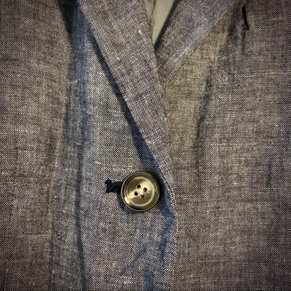 Linen Chambray Blazer - Picture 3 of 7
